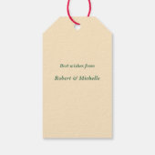 Bloembloem geranium cadeau labels cadeaulabel (Achterkant)