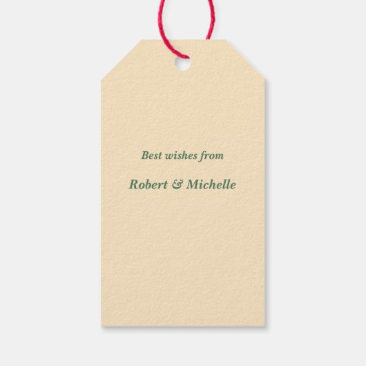 Bloembloem geranium cadeau labels cadeaulabel (Achterkant)