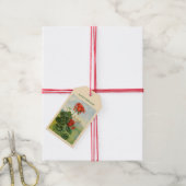 Bloembloem geranium cadeau labels cadeaulabel (Met Touw)