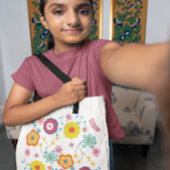 Bloembloem Power Kleurrijk Tote Bag