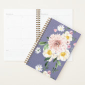 Bloembloemen blozen paarse spiraal planner (Display)