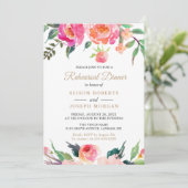 BLOEMBLOEMEN Botanische Floral Rehearings Dinner Kaart (Staand voorkant)
