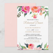 BLOEMBLOEMEN Botanische Floral Rehearings Dinner Kaart (Voorkant / Achterkant)