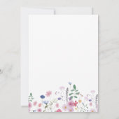 Bloembloemen Kaart (Achterkant)