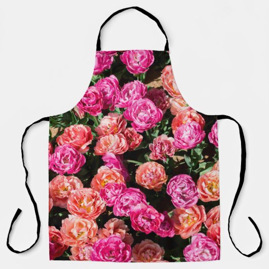 Bloembloemen maken een florale achtergrondtextuur schort (Voorkant)