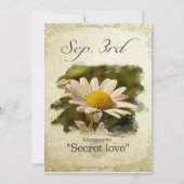 Bloembloemen op 3 september "Marguerite" Kaart (Voorkant)