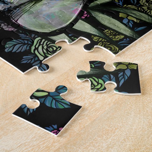 Bloembloemen van witte katurday legpuzzel (Zijkant)