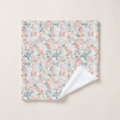  bloembloemennaadloos patroon bad handdoek (Wasdoekje)