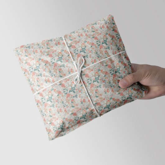 bloembloemennaadloos patroon tissuepapier