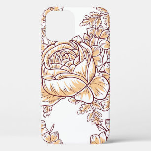 Bloembloesem. Abstracte elegantie naadloos patroon Case-Mate iPhone Case