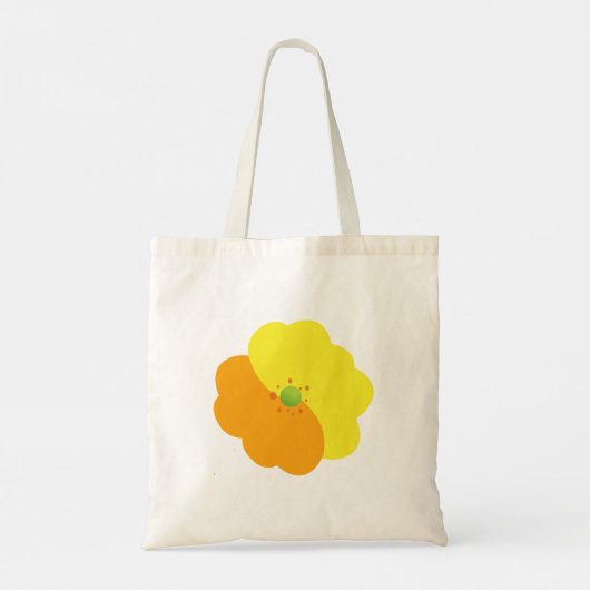 Bloembloesem, bloem, geel, Oranje Tote Bag (Achterkant)