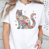 Bloembloesem Kat, Bloemen en Kat, Bloemen, Kat T-shirt