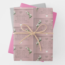 Bloembloesems Inpakpapier Vel