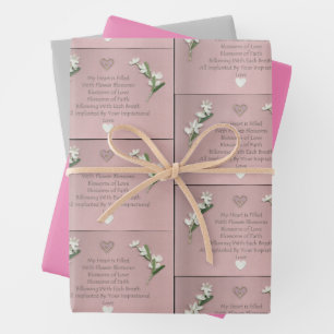 Bloembloesems Inpakpapier Vel