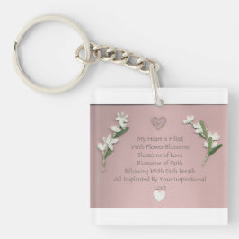 Bloembloesems Sleutelhanger