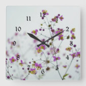 Bloembloesems, Springtime Vierkante Klok (Voorkant)