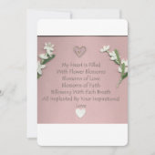 Bloembloesems Wenskaart (Voorkant)