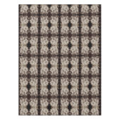 Bloembloesems zwart en witte Abstracte tinten Tafelkleed (Voorkant)