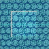 bloemblok blauw stof (Delen)