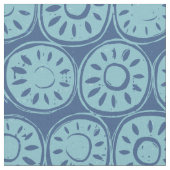 bloemblok blauw stof (Close Up)