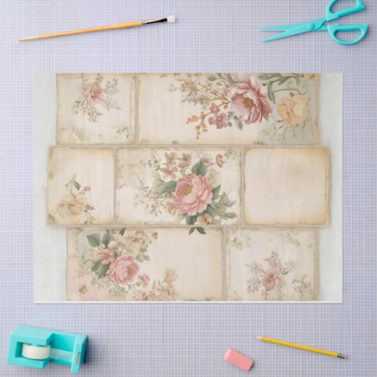 Bloemblokken Decoupage Tissue Paper Tissuepapier (Craft)