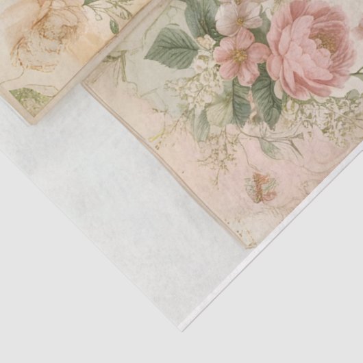 Bloemblokken Decoupage Tissue Paper Tissuepapier (Detail)