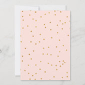 Bloemblush bruids douche uitnodiging (Achterkant)