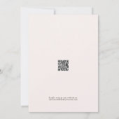 Bloemblush roze lint gouden kroon Baby shower Kaart (Achterkant)