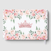 Bloemblush Roze Quinceanera Gastenboek (Achterkant)
