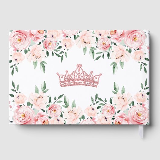 Bloemblush Roze Quinceanera Gastenboek (Achterkant)