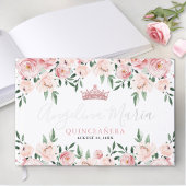 Bloemblush Roze Quinceanera Gastenboek