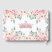Bloemblush Roze Quinceanera Gastenboek (Achterkant)
