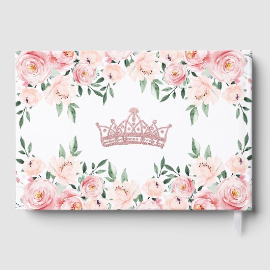 Bloemblush Roze Quinceanera Gastenboek (Achterkant)