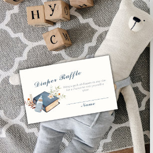 Bloemboeken Luier Raffle Baby shower Informatiekaartje