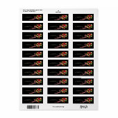 Bloemboeket Adres Verzendlabels Etiket (Full Sheet)