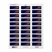 Bloemboeket Adres Verzendlabels Etiket (Full Sheet)