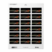 Bloemboeket Adres Verzendlabels Etiket (Full Sheet)