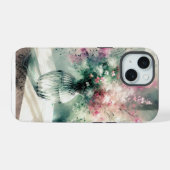 Bloemboeket Alcoholinkt iPhone 15 Case (Achterkant horizontaal)