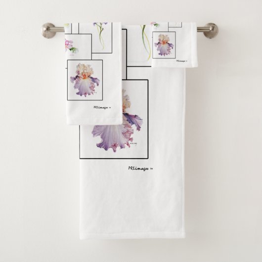 Bloemboeket badhanddoekenset bad handdoek (Insitu)