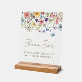 Bloemboeket Bloei Bar Acryl Bord (Hoek)