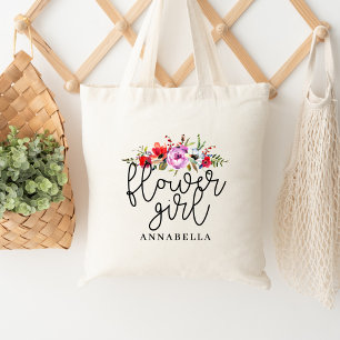 Bloemboeket Bloemenmeisje Boodschappentas Tote Bag