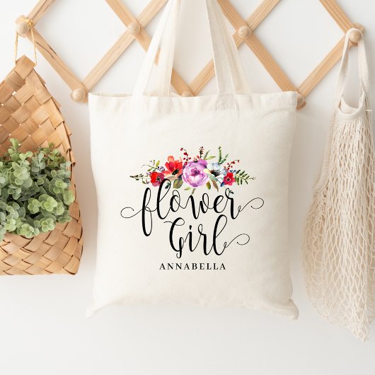 Bloemboeket Bloemenmeisje Tote Tote Bag