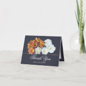 Bloemboeket Botanische Bloem Bruiloft Bedankt  (Voorkant)