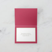 Bloemboeket Botanische Bloem Bruiloft Dankjewel Bedankkaart (Binnen)