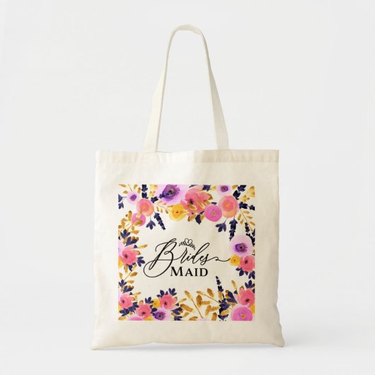 Bloemboeket - Bruidsmeisje Tote Bag (Voorkant)
