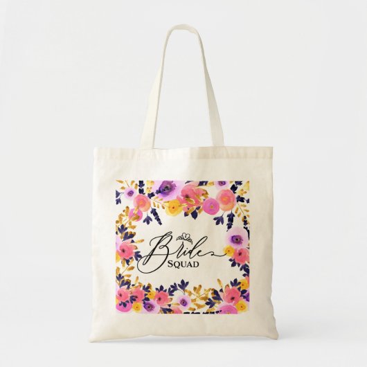 Bloemboeket - Bruidsmeisjes Tote Bag (Voorkant)