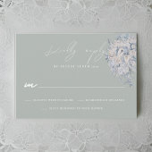 Bloemboeket Bruiloft RSVP Reactie Kaart