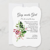 Bloemboeket Casual Ontvangst Uitnodiging (Voorkant)