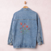 Bloemboeket delicate bloemstukken denim jacket (Hangar)