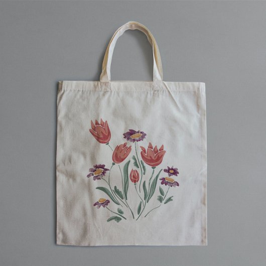 Bloemboeket delicate bloemstukken tote bag